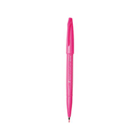 Pentel 派通 日本派通(Pentel)彩色软毛笔秀丽笔 弹性笔尖水性笔Touch手帐书信贺卡用 SES15C粉红色/单支装