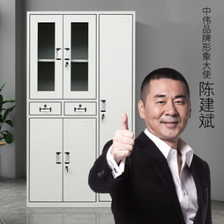 中伟更衣柜文件柜办公柜铁皮柜资料档案柜储物柜五门更衣柜
