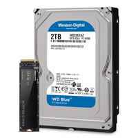 西部数据 Western DigitalWD 500GB NVMe Black SN750 SSD + WD 2TB稳定机械硬盘