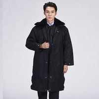 特洛曼保安大衣加厚劳保棉服工作服套装棉袄执勤服防寒服物业保安棉衣男冬季中长款 BADY