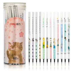 deli 得力 33451 中性笔芯 60支 0.35mm *8件