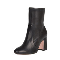 STUART WEITZMAN 斯图尔特·韦茨曼 SW 女士NILI 90系列黑色牛皮靴子 NIKI 90 BLACK STR NAPPA 35