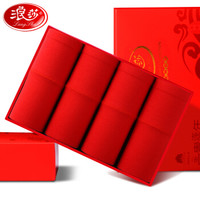 浪莎 LangSha大红内裤女高腰收腹结婚纯棉内裤女大码生肖鼠年本命年三角裤  4条装 8109  XXL(140-160斤）