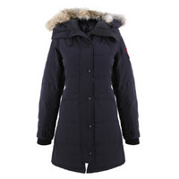 CANADA GOOSE 女士藏蓝色Fusion Fit版Shelburne派克大衣连帽羽绒服 3802LA 67 L