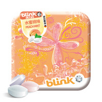 bLink 冰力克 无糖果粉薄荷糖 水果糖15g(水蜜桃味)铁盒装