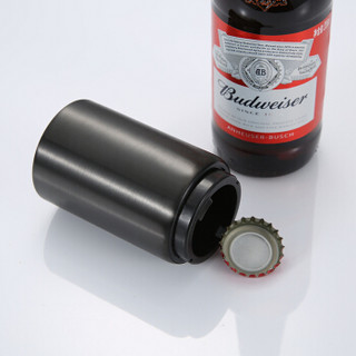 阳光飞歌 不锈钢开瓶器 创意多功能按压自动磁铁啤酒起子鸡尾酒启瓶器 镀钛黑色