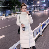 维迩旎 2019冬季新款女装白鸭绒羽绒服中长轻薄外套双面穿韩版袄子 cchnzMTYX95434 白色 XL