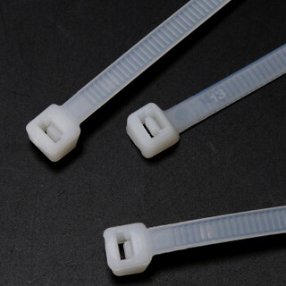 伊莱科 （ELECALL）扎带 4.8*250（200根）白色 优选国标型自锁式尼龙塑料强力卡扣扎线带捆线带 EG-5*250