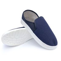 谋福 154防静电鞋防静电帆布鞋男女四季通用电子车间无尘工作鞋(PU帆布鞋蓝色41码 )