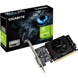 技嘉（GIGABYTE）GeForce GT710 GV-N710D5-2GL 显卡+英特尔（Intel） i3 9100F 卡U套装/显卡+CPU套装