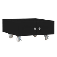 中伟矮柜打印机柜办公柜a4文件柜铁皮柜档案柜资料柜复印机底柜打印纸储存柜260*600*600黑色款