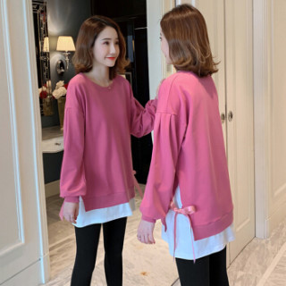 qdmw0279 藕粉色 浅灰裤(套装) 2xl