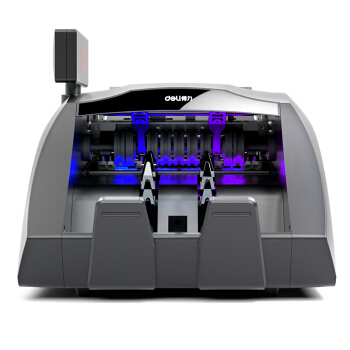 deli 得力 3910S点钞机支持验人民币B类智能办公家用语音银行专用验钞机双屏触摸屏点钞商用