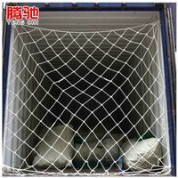 腾驰 集装箱防护网高柜货柜网兜网安全防坠网尼龙网封车网绳网兜 平柜2.4*2.4(网孔3厘米)