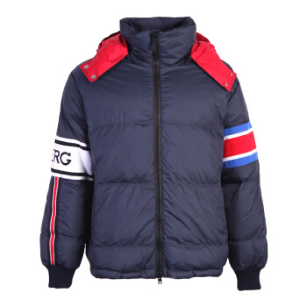 iceberg冰山 19秋冬新款 男士蓝色尼龙连帽羽绒服19ii1p0 j100 5050