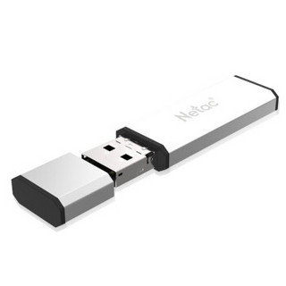 朗科（Netac）USB2.0 安卓手机 U盘U211S 双接口全金属直插式迷你优盘 浅灰色 8GB  单个装