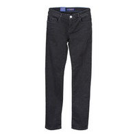 TRUSSARDI JEANS杜鲁萨迪奢侈品  男士黑色棉质370做旧直筒牛仔裤52J00000 1T002353 C008 E290 36码