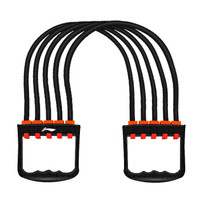 LI-NING 李宁 拉力器 弹力绳健身器材家用锻炼耐磨男多功能臂力器 393黑红