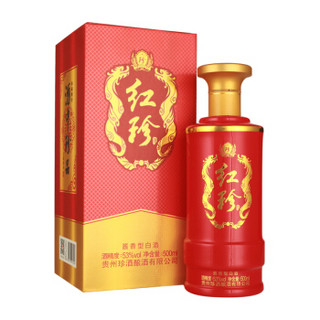 珍酒 红珍 酱香型白酒53度 整箱装500ml*6瓶