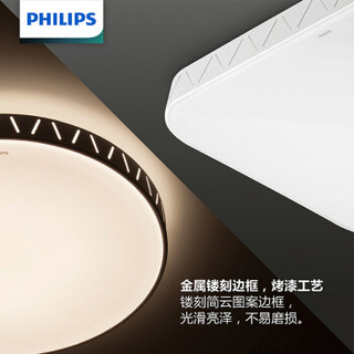 飞利浦 （PHILIPS）简约调光调色客厅办公室会议室长方形LED吸顶灯 80w（赠遥控） 恺羽