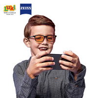 蔡司镜片儿童防蓝光眼镜护目镜 鲁奇镜架 防蓝光手机电脑护目镜LK1922 C2 5-8岁