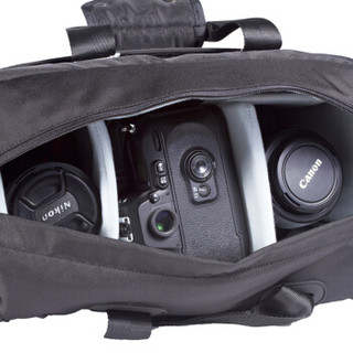 通霸（TONBA）9182 休闲商务摄影包 单肩简约电脑包单反专业数码相机包 黑色