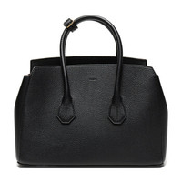 BALLY 巴利 女士黑色皮质手提包 SOMMET MD N 160 6203945