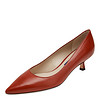 STUART WEITZMAN 斯图尔特·韦茨曼 女士红色牛皮尖头低跟鞋 TIPPI 45 BURNTSIENA DRESS NAP 35