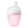 olababy 奶瓶 宽口径硅胶奶瓶120ml 玫瑰红 婴儿奶瓶 彩趣硅胶奶瓶