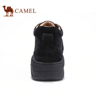 骆驼（CAMEL） 潮流高帮休闲百搭工装男靴 A942234609 黑色 42