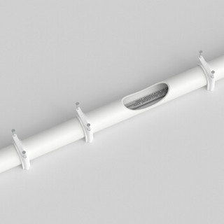 海乐（Haile）32mmPPR管件管夹管卡1寸 U型固定卡水管配件PVC管卡 实壁管管卡含钉子 100套/包 XK-32-100