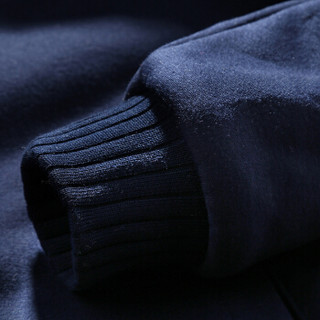 吉普盾加绒卫衣套装两件套男士加厚保暖外套休闲运动裤男保暖衣 D57灰色 L
