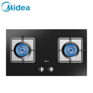 美的（Midea）Q62一级能效4.5KW大火力燃气灶台式嵌入式两用炉具灶具黑晶钢化玻璃面板 天然气JZT-Q62