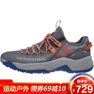 北面休闲鞋男鞋 TheNorthFace 19秋冬新品户外运动鞋男轻便抓地上新 3X13 G3A/灰色 40/7H