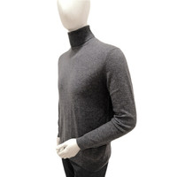 KINGDEER鹿王 男樽领平针套衫 101814206 C70279-深灰色 165/84A