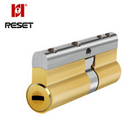 锐赛特(RESET)RST-288 彩色纯铜58叶片超C级锁芯 防盗门锁芯 防暴力防锡纸防卡片锁芯110MM 37.5+72.5
