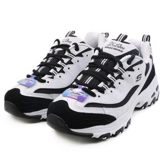 斯凯奇SKECHERS 女 LIFESTYLE系列 D'LITES系列时尚绑带运动鞋 运动 休闲鞋 13148/WBK 37码 US7码