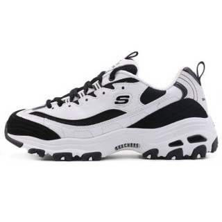 斯凯奇SKECHERS 女 LIFESTYLE系列 D'LITES系列时尚绑带运动鞋 运动 休闲鞋 13148/WBK 37码 US7码