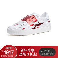 VALENTINO 华伦天奴 女士白色红色拼接牛皮运动鞋 RW2S0781 JKB R81 7/37