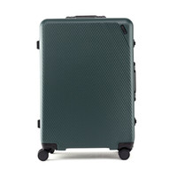 行舍铝框拉杆箱 双密码锁男女行李箱 静音万向轮旅行箱 高颜值复古密码箱20英寸墨绿