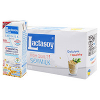 力大狮 Lactasoy 无糖豆奶 250ml*12盒 泰国进口 营养早餐 豆奶