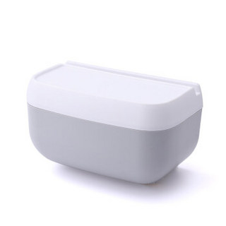 洁比世 纸巾盒 厕纸盒 卫生纸盒 厕所卫生间置物架 免打孔防水卷纸筒