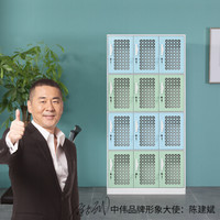 中伟更衣柜储物柜办公柜拆装柜钢制铁皮柜碗柜资料柜鞋柜十二门