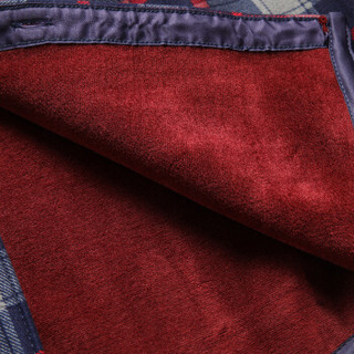 南极人衬衫男2019冬季新品商务简约男士加绒格子休闲保暖长袖衬衫 77007 红条格 4XL