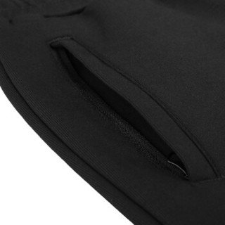 匹克（PEAK）女子运动长裤针织舒适休闲收口小脚卫裤女 DF393112 黑色 X3L
