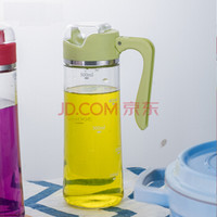 居元素 诺卡玻璃自动翻盖油瓶 500ml 厨房家用防漏油瓶 酱油醋酒密封调味瓶 N79216002 颜色随机