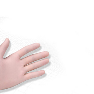 爱马斯(AMMEX)一次性手套乳胶加厚医用橡胶食品家用家务清洁检查防水防滑工作手术防护厨房劳保薄手套TLFCMDi