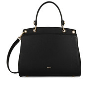 芙拉 Furla FW19MAIN 女士 牛皮革 黑色 ADELE系列 M号 斜挎手提包单肩包 1038861