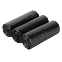 科力邦(Kelibang) 垃圾袋 一次性塑料袋90只装 50*60cm/3卷 商用物业办公平口黑色垃圾袋 KB1002
