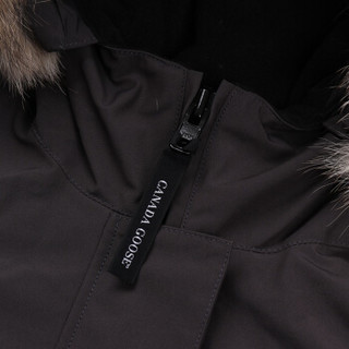 CANADA GOOSE 加拿大鹅 女士深灰色涤纶连帽中长款羽绒服 3037L 66 S码/38